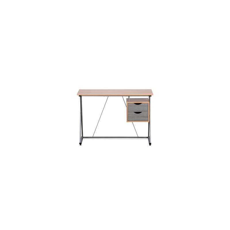 Escritorio Ejecutivo Sky Desk Bora / Maple con gris / Melamina / Metal