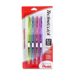 Portaminas Pentel Techniclick Automático 4 piezas
