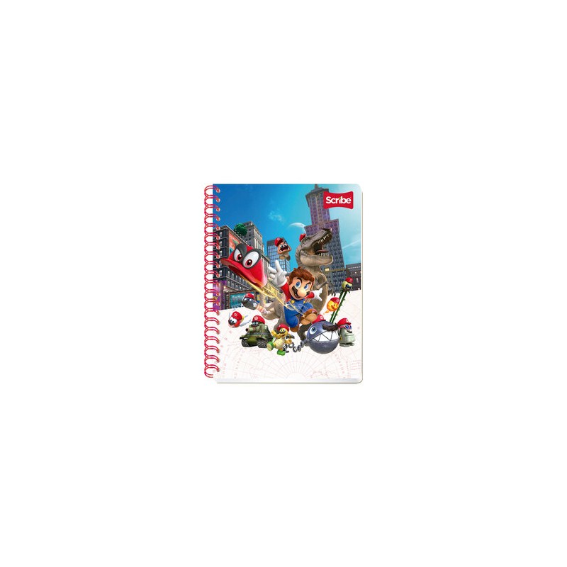 Cuaderno Profesional Scribe Mario Bros Raya 100 hojas