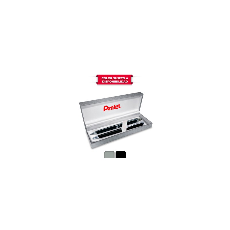 Bolígrafo y Portaminas Pentel Stearling 3 piezas