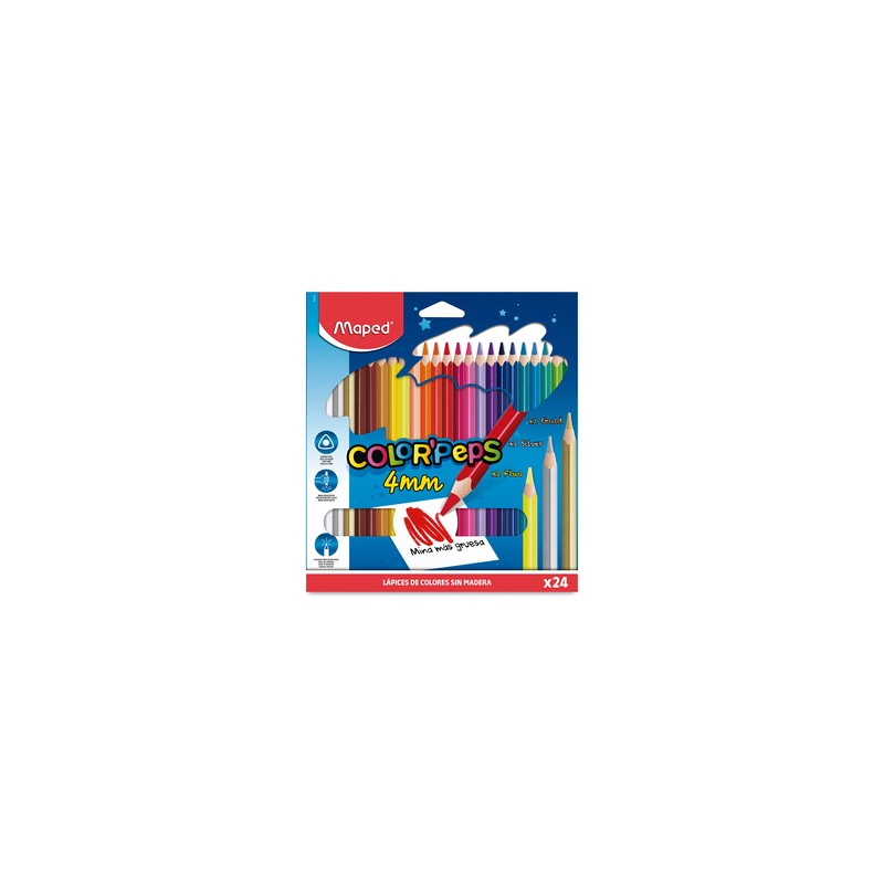 Lápices de Colores Maped Color'Peps 4mm 24 piezas