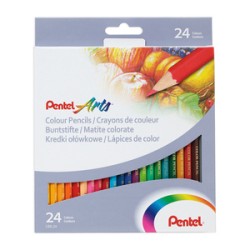 Lápices de Colores Hexagonales Pentel Arts CB8-24 / 24 piezas