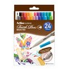 Plumones de Agua Artline Punta Pincel Colores 24 piezas