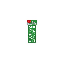 Plantilla Técnica Profesional Maped Muebles Verde 1 pieza