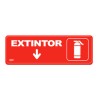 Letrero Extintor Sablón / Chico / 23 x 7.5 cm