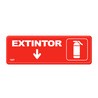Letrero Extintor Sablón / Chico / 23 x 7.5 cm