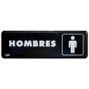 Letrero Hombres Sablón / 23 x 7.5 cm