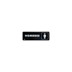 Letrero Hombres Sablón / 23 x 7.5 cm