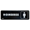 Letrero Hombres Sablón / 23 x 7.5 cm