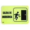 Letrero Salida de Emergencia Sablón / 22.8 x 15.2 cm