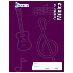 Cuaderno de Música Norma Pentagramado 80 hojas