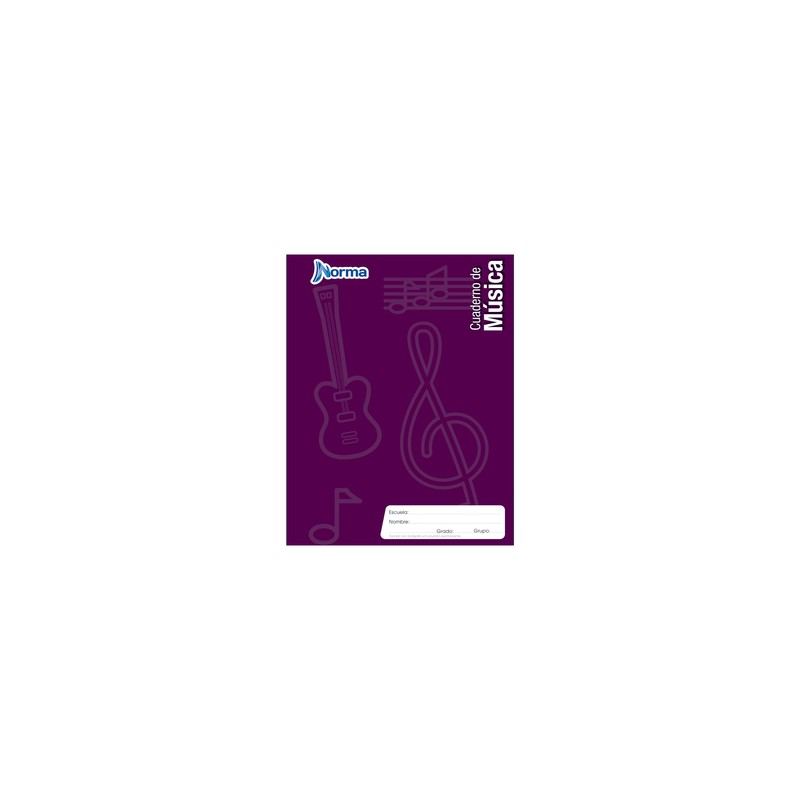 Cuaderno de Música Norma Pentagramado 80 hojas