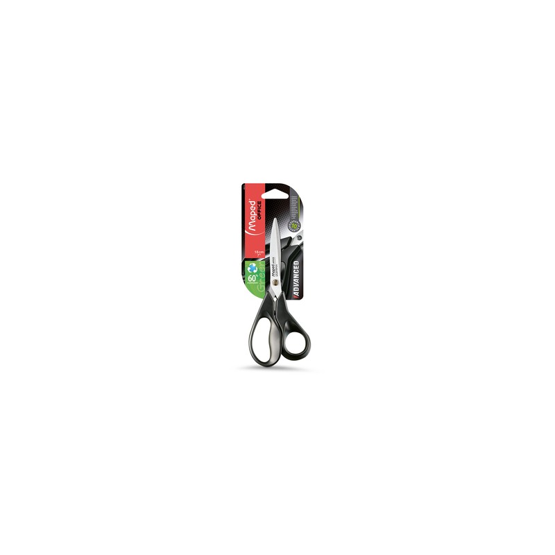 Tijeras Maped Advanced Green 18 cm Negro