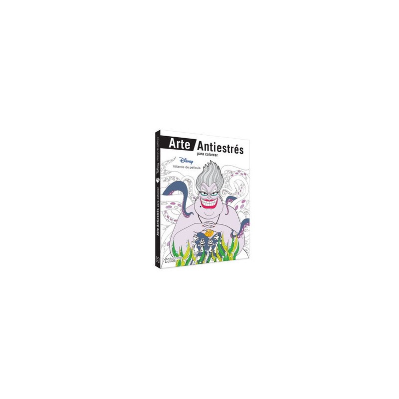 Libro Antiestrés para Colorear Disney Villanos de Película
