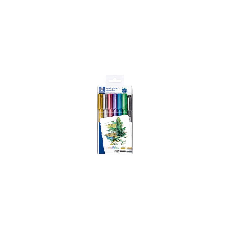 Plumones Metálicos Staedtler 7 piezas