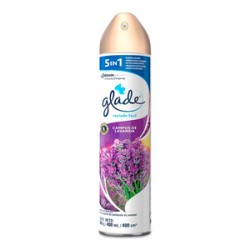 Aromatizante Rociado Fácil Glade Campos de Lavanda 400 ml