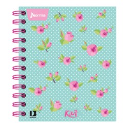 Cuaderno Book Kiut Flores Raya 140 hojas