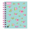 Cuaderno Book Kiut Flores Raya 140 hojas