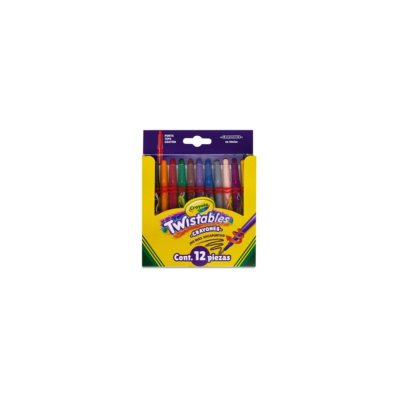 Crayones Mini Crayola Twistables 12 piezas