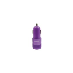 Cargador Dual para Auto Duracell USB Morado