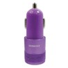 Cargador Dual para Auto Duracell USB Morado