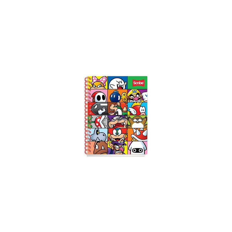 Cuaderno Profesional Scribe Mario Bros Cuadro Grande 100 hojas