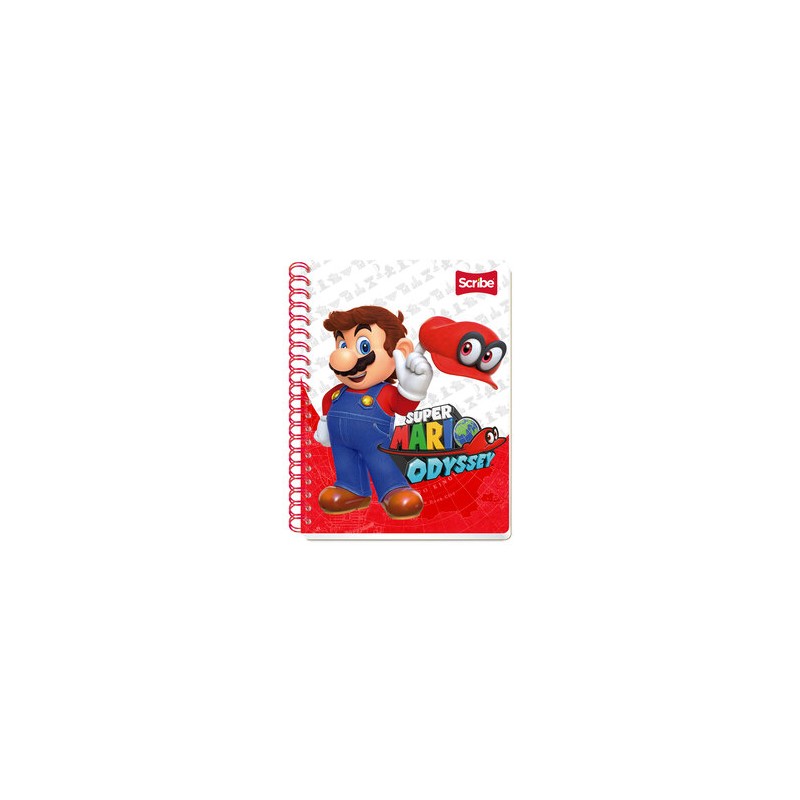 Cuaderno Profesional Scribe Mario Bros Cuadro Chico 100 hojas