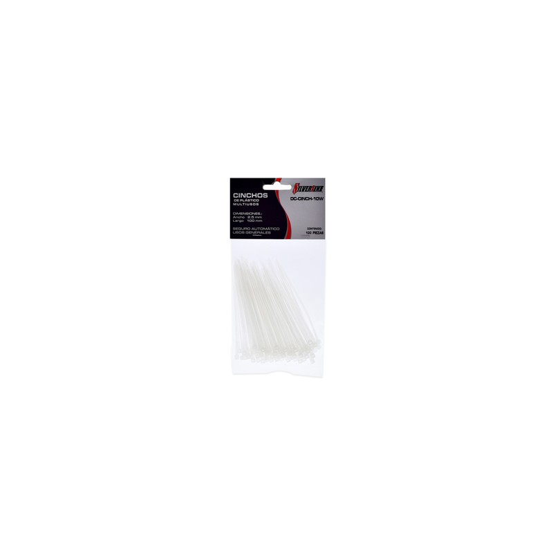 Cinchos de Plástico Silverline 10 cm 100 piezas