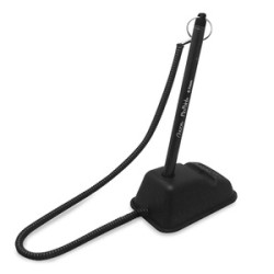 Plumas para Mostrador Azor Pin Point Holder / Punto fino / Tinta negra / 3 piezas más base