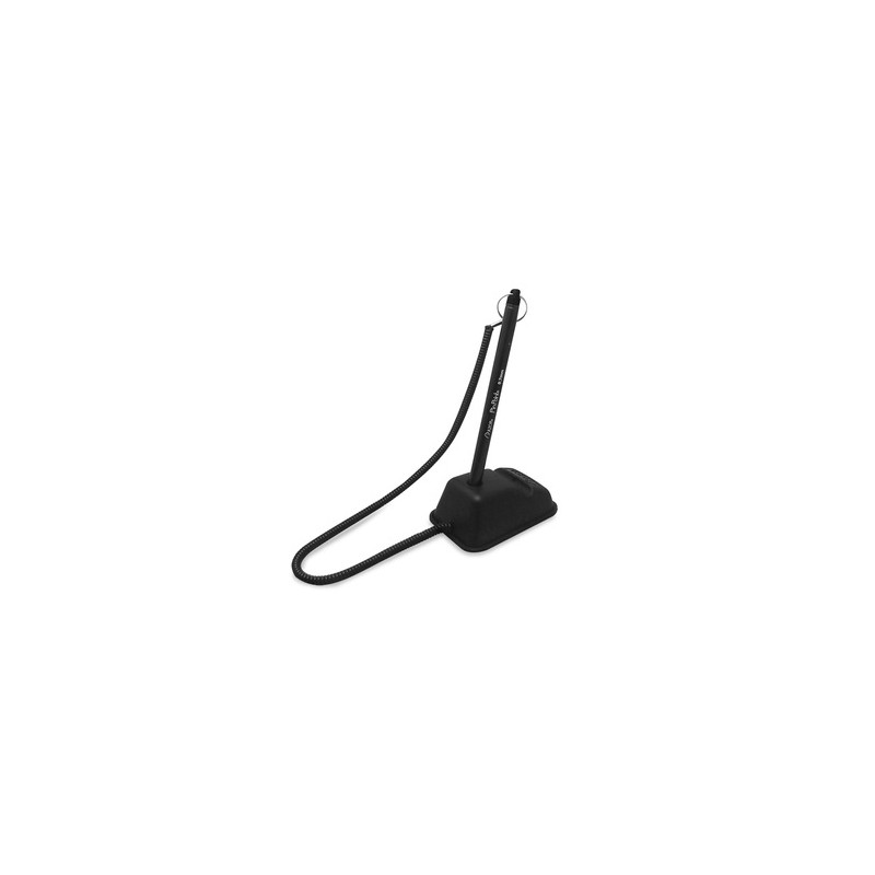 Plumas para Mostrador Azor Pin Point Holder / Punto fino / Tinta negra / 3 piezas más base