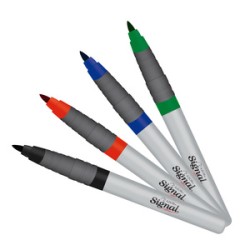 Marcador Permanente Azor Signal Punto Fino 5 piezas