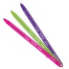 Plumas Azor Pin Point / Punto fino / Tinta rosa verde morada / 3 piezas