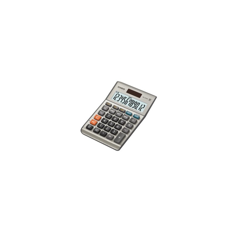 Calculadora Casio Básica Mini Escritorio Gris