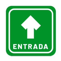 Letrero Entrada para Piso Mercería La Principal / 29.5 x 29.5 cm