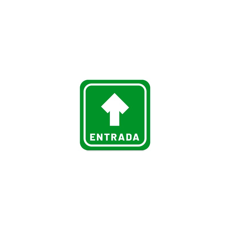 Letrero Entrada para Piso Mercería La Principal / 29.5 x 29.5 cm