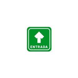 Letrero Entrada para Piso Mercería La Principal / 29.5 x 29.5 cm