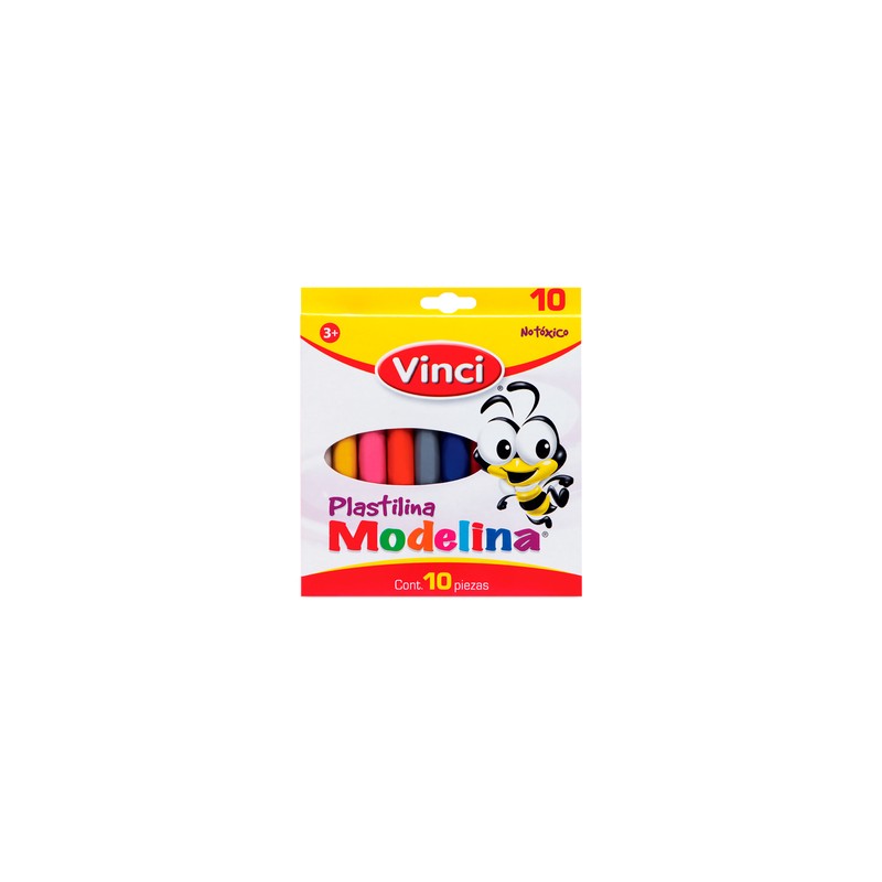 Barras de Plastilina Vinci Modelina / Colores surtidos / 10 piezas / 180 gr