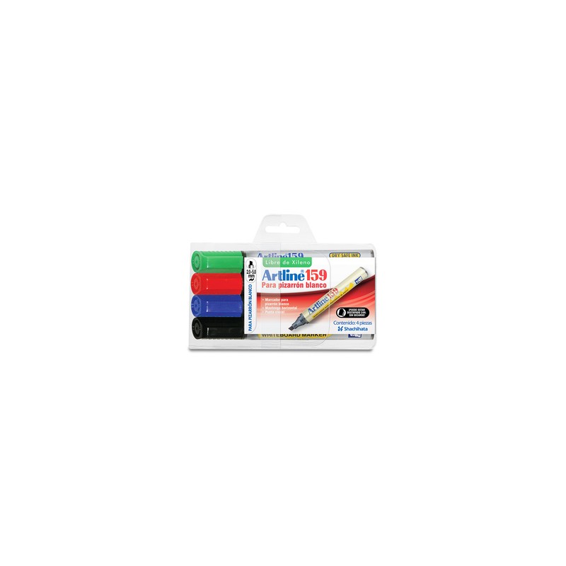 Marcadores para Pizarrón Blanco Artline 159 / 4 piezas