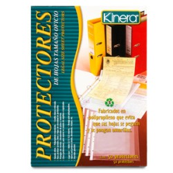 PROTECTORES DE HOJAS KINERA (OFICIO, 50 PZAS.)