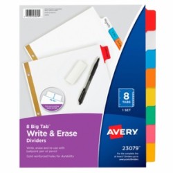 Separadores Avery Borrable 8 Pestañas Multicolor