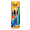 Plumas Bic Cristal Dura Más / Punto mediano / Tinta negra roja azul / 4 piezas más lápiz